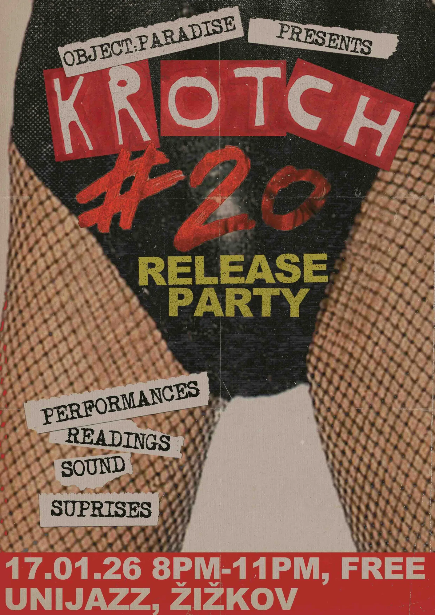 KROTCH Magazine Issue 20 Release party Poster