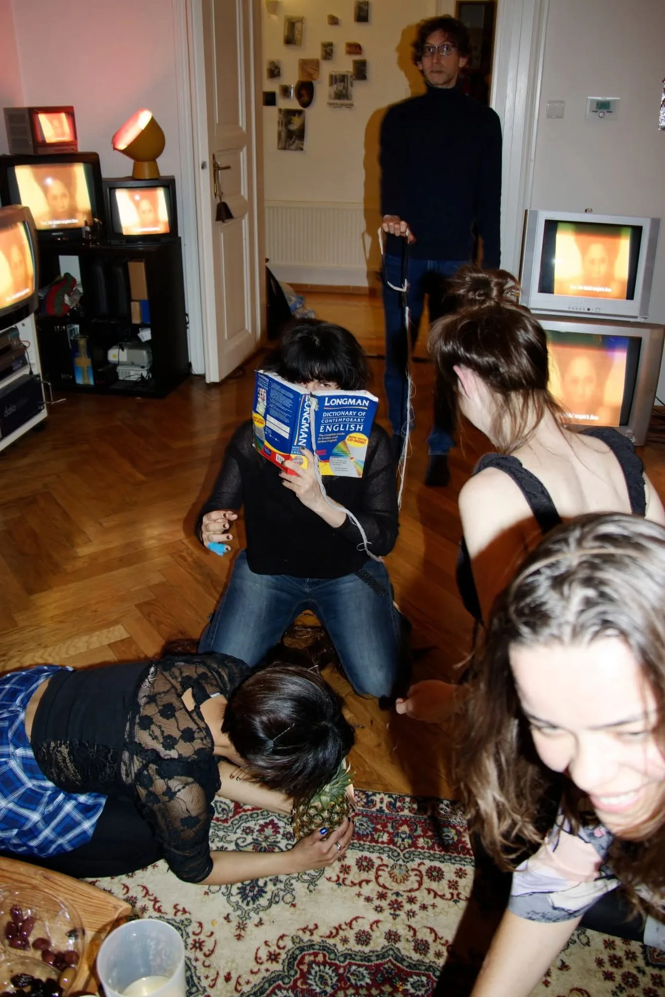 Jo Blin, Joe Grim Feinberg at an OBJECT:PARADISE House Party