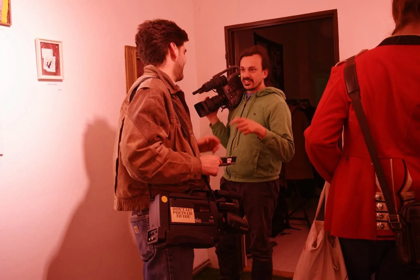 Filmers Tyko Say and Václav Šulc at the final event of Momentument (Photo by Jan Černý)