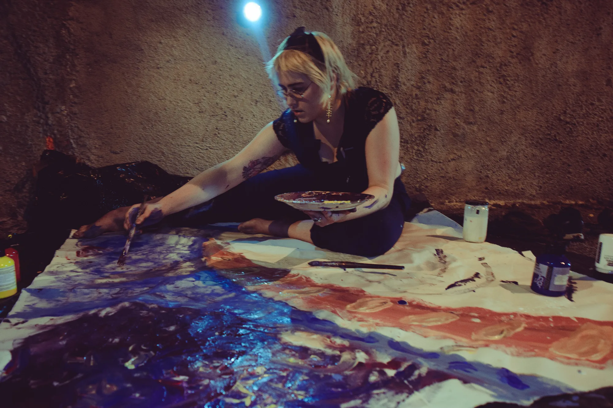 Palencar painting at Tunnel Vision(s) (Photo by Julie Orlová)