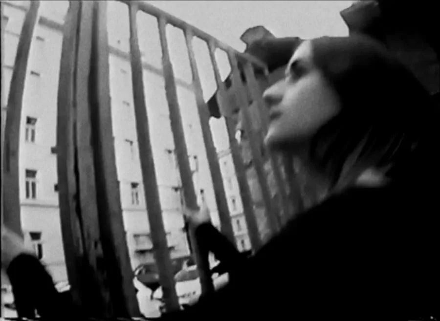 Sandra Pasławska during the filming of Anti-climax