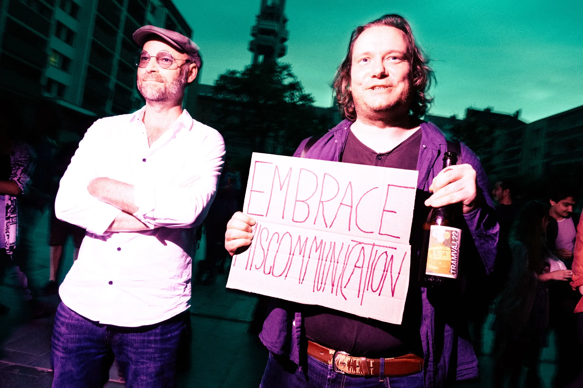 Michael Rowland and Ásgeir H Ingólfsson at Excuse me, Žižkov (Photo by Eduard Germis)