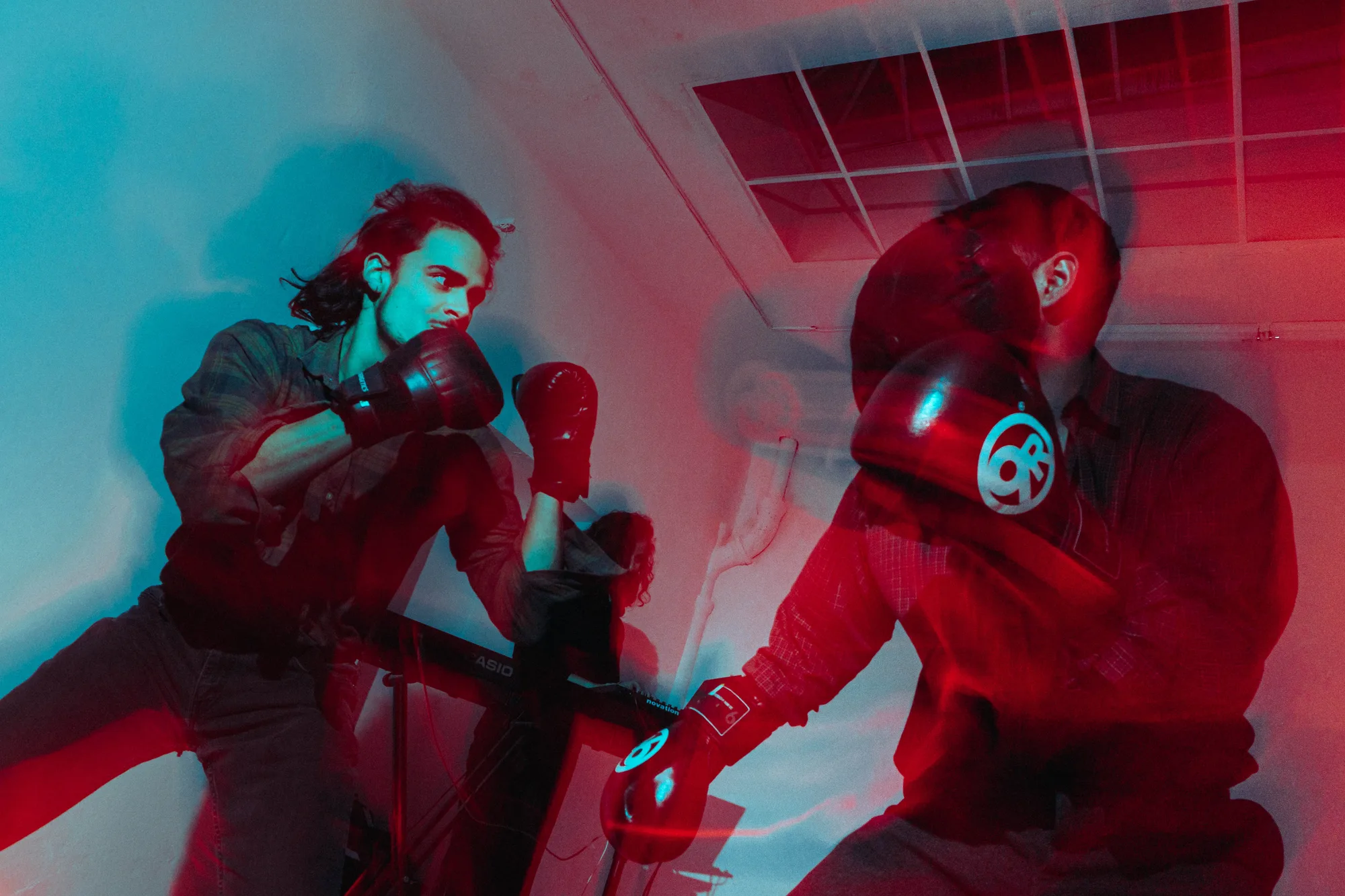 Stefan Fiedler and Tyko Say fighting at Thought & Beat (Photo by Eduard Germis)